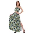 thumbnail image 3 of Bimba 2 Pcs Robe de Plage Sexy pour Femmes Imprimée Smockée Crop Top & Longue Jupe Ensemble, 3 of 7