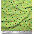 thumbnail image 1 of Soimoi Silk Fabric Dot & Triangle Geometric Printed Craft Fabric by The Yard 42 Inch Wide, 1 of 3