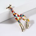 thumbnail image 4 of 1Pack Giraffe Brooch Multi Color Enamel with Mirror Polishing Technology for Women's Everyday Wear, 4 of 8