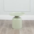 thumbnail image 1 of Klay Minimalist Metal Pedestal Side Table, 20-inch Diameter, 1 of 3