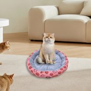 Dvkptbk Dog Bed Medium Size Dogs, Cat Beds for Indoor Cats, Round Pet Bed for Puppy and Kitty, Washable, Extra Soft, Anti-Slip Bottom