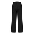 thumbnail image 3 of MAWCLOS Men Trousers Elastic Waist Sweatpants Drawstring Pants Baggy Party Solid Lounge Black L, 3 of 9