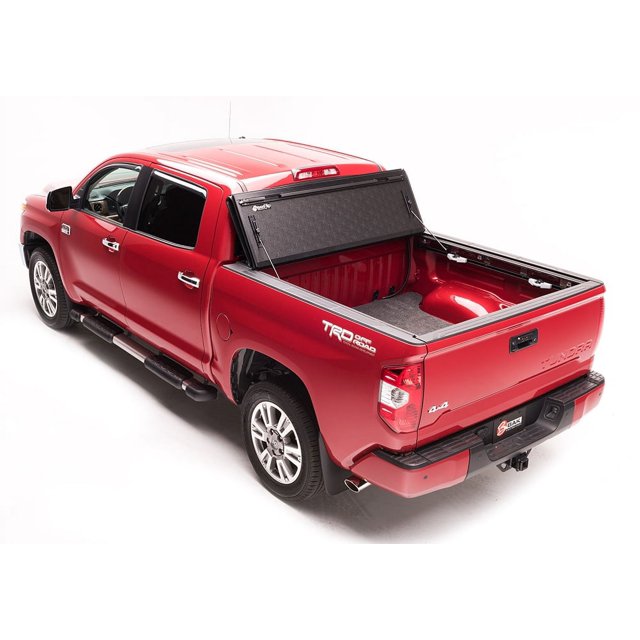 BAK Industries Tonneau Cover 226506 BAKFlip G2; Hard Panel Fold-Up; Lockable Using Tailgate Handle Lock; Black; Aluminum; Can Be Used With BAK Tool Box