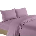 thumbnail image 1 of Life Style 1200 Thread Count 100% Egyptain Cotton 4-Piece Deep Pocket Stripe Sheet Set (Full, Lilac), 1 of 1