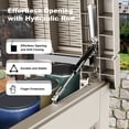 thumbnail image 3 of EasyUp Coffre de Terrasse en Résine de 260 Gallons, Coffre de Rangement Extérieur Verrouillable pour Meubles, Outils de Jardin et Rangement d'Outils, Boîtes de Rangement Extérieures Étanches (Motif Gris), 3 of 7