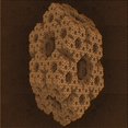 thumbnail image 1 of Ahgly Company Tapis d'Intérieur Lavable en Machine Carré Acajou Brun, 6 Pieds Carré, 1 of 7