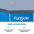 thumbnail image 3 of Funsicle 10 ft Round Above Ground Swimming Pool Cover, Gray, Adults, 3 of 6