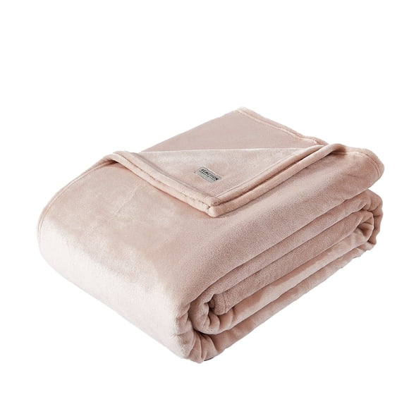 Kenneth Cole - Queen Blanket, Plush Fleece Bedding, Cozy Home Decor for All Seasons (Solid Pink, Queen)