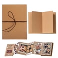 thumbnail image 1 of Scrapbook Album Photo Album With DIY Accessories Set Stretchable Folding Paper Memory BookforWedding Anniversary, Medium Size, Kraft Paper Inner Pages, 14 * 21cmforPhotos, 1 of 9