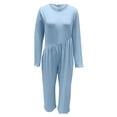 thumbnail image 4 of LSLJS Combinaison une Pièce d'Automne pour Femme à Manches Longues, Taille, Pantalon à Jambe Grand, Barboteuse Chic Ample Décontractée, 4 of 6
