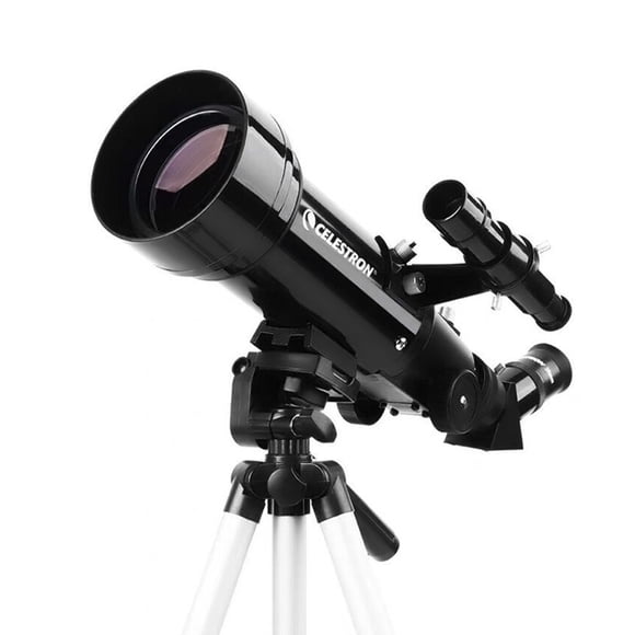 CELESTRON CELESTRON TRAVEL70400 HD Refractive Telescope for Kids - 70mm Aperture, 400mm Focal Length, Multi-Layer Coating, LED Red Spot Finder, Stainless Steel Tripod, Portable Astronomy Starter Kit