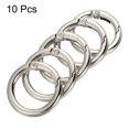 thumbnail image 3 of Unique Bargains Silver Tone Zinc Alloy Spring Gate O Ring Snap Clip Buckle, 10 Pack, 3 of 5