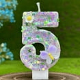 thumbnail image 4 of ZZkhGO Number Birthday Cake Candles, Multicolor First Birthday Candle Flower, Wax Digital Candles for Celebration Party, 4 of 6