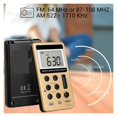 thumbnail image 3 of 10Pcs V112 FM AM 2 Band Radio Mini Receiver Portable Digital Tuning Radio Receiver With Rechargeable Battery &amp; Earphone ,Easy to Use, 3 of 7