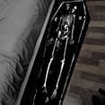 thumbnail image 4 of Fridja Halloween Runner Rug Coffin Skeleton Runner Rug for Hallway Black Kitchen Runner Rug Non Slip Washable Rug Runner with Rubber Back Halloween Kitchen Mat Indoor Outdoor, 15.7x47.2in, 4 of 5