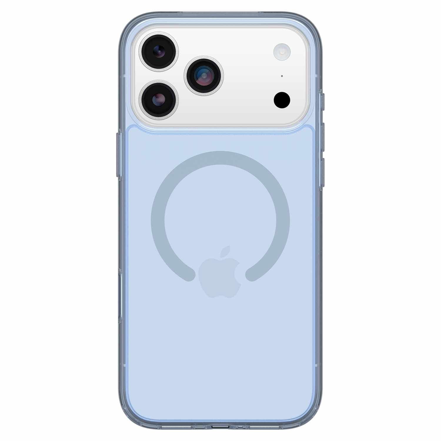 OtterBox Symmetry Clear MagSafe Case w/Camera Control Silver Glade (Blue) for iPhone 17 Pro