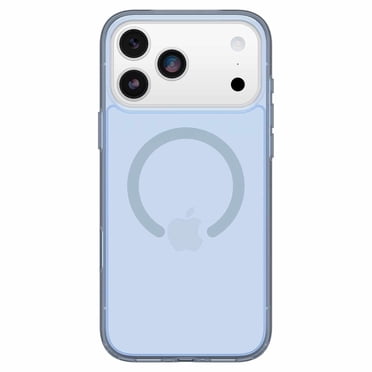 OtterBox Étui Symmetry Clear MagSafe avec Contrôle de la Caméra Silver Glade (Bleu) pour iPhone 17 Pro Max