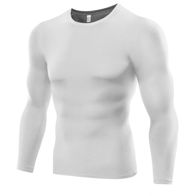Mens Plus Size Compression Base Layer Tight Fitness Sports Tops Activewear