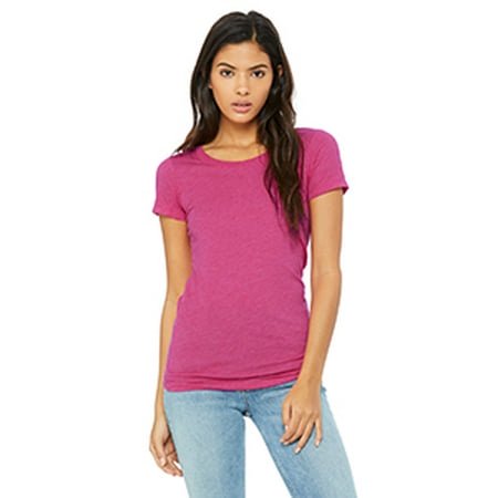 Bella + Canvas T-Shirt à Manches Courtes en Mélange Triblend pour Femmes