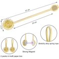 thumbnail image 2 of Crystal Curtain Tiebacks, 2 Pack Star Style Curtain Holdbacks Diamond Clips with Stretchy Wire Rope for Home Office Decoration, 2 of 7