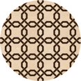 thumbnail image 1 of Ahgly Company Tapis de Zone Rond Lavable en Machine Intérieur Transitionnel Pêche Orange Profond, 3 Pieds Rond, 1 of 7