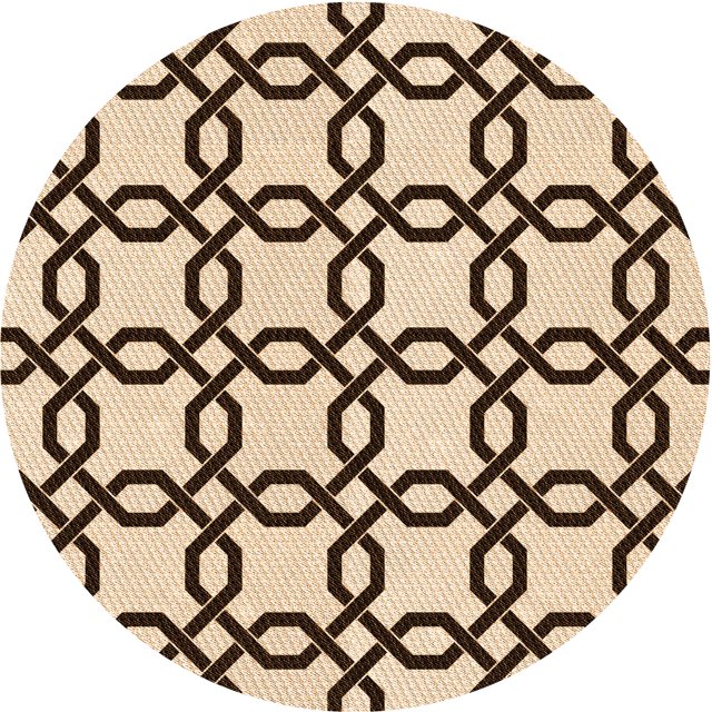 Ahgly Company Tapis de Zone Rond Lavable en Machine Intérieur Transitionnel Pêche Orange Profond, 3 Pieds Rond