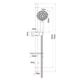thumbnail image 4 of The akuaplus adjustable shower post system with 9 settings hand shower., 4 of 4