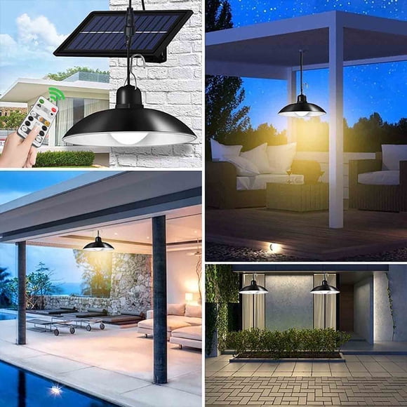 Danhjin Lampe de Jardin Solar Lampe de Projection pour Cour Extérieure à Énergie Solaire, Lampe Suspendue pour Éclairage Domestique, Lampe Suspendue pour Pavillon de Jardin Intérieur et Extérieur