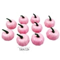 thumbnail image 3 of Fridja 10 Pcs Halloween Mini Artificial Pumpkins Fall Harvest Pumpkins Simulation Pumpkins Decorative Faux Pumpkins for DIY Wreath Decoration, Pink, 3 of 3