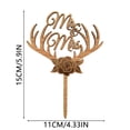 thumbnail image 2 of Cake Topper Wedding Cake Picks Wedding Cake Picks And Toppers Wooden Cake Topper, 2 of 5
