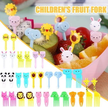 Pics Alimentaires pour Enfants, Ensemble de Décoration Bento Animaux de 30 Pcs, Mini Cure-Dents Dessin Animé pour Douches et Fêtes, Mignons Pics Alimentaires Animaux Fourchettes Brochettes pour Boîte à Lunch Mini Cure-Dents Dessin Animé