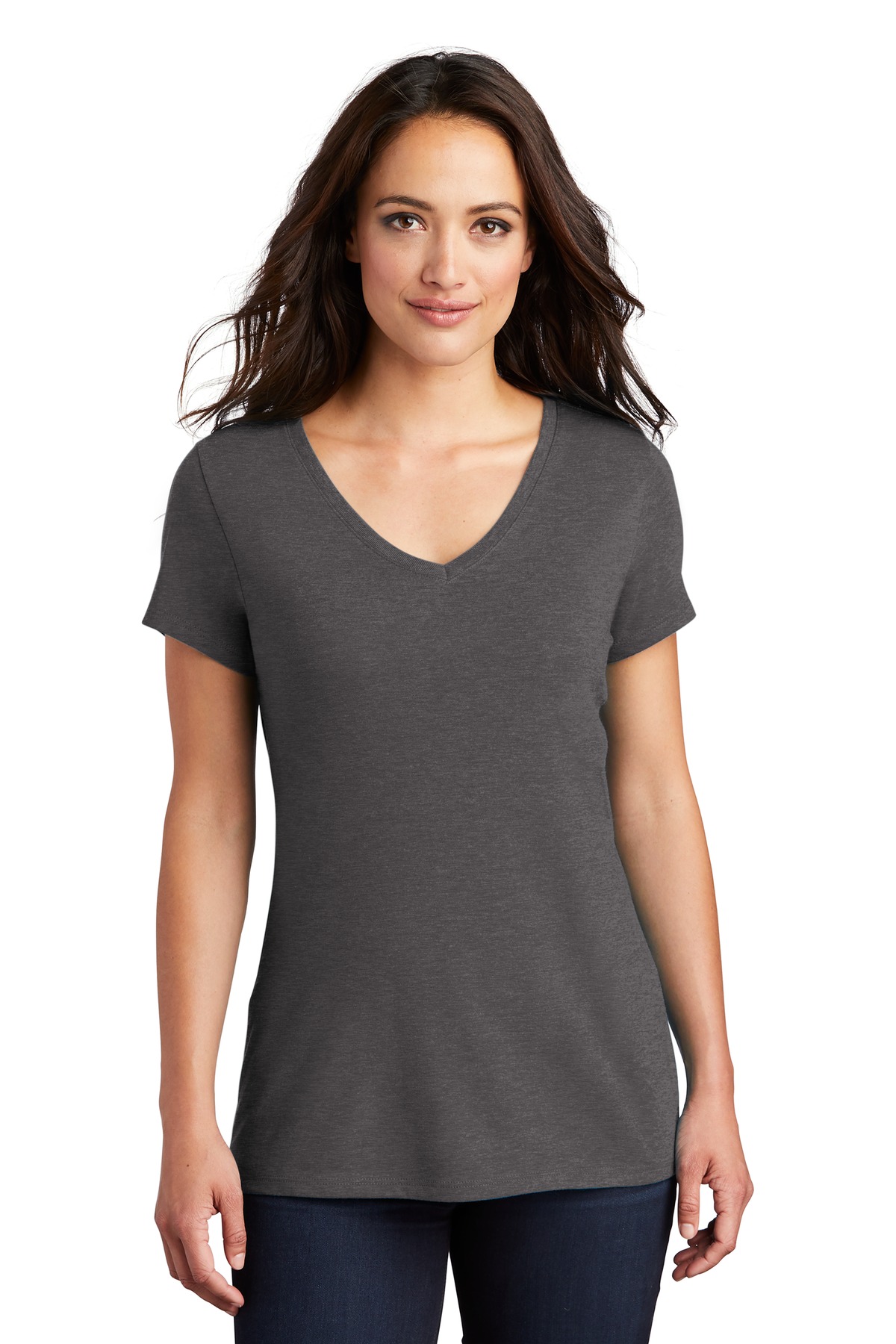 District Women's Perfect Tri VNeck T-Shirt - DM1350L