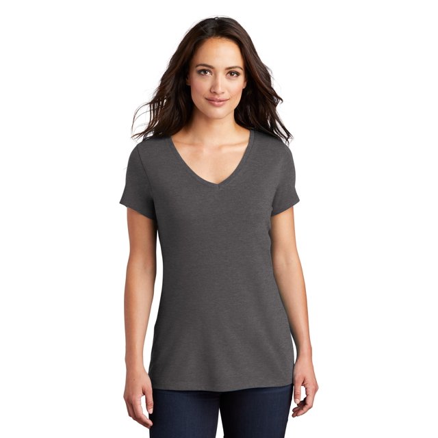 District Women's Perfect Tri VNeck T-Shirt - DM1350L