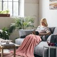 thumbnail image 3 of Fankiway 120*200Cm Super Soft Warm Solid Warm Micro Plush Fleece Blanket Throw Rug Sofa Bedding Blanket Throws for Sofa Soft Blankets and Throws Clearance, 3 of 4