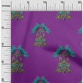 thumbnail image 1 of oneOone Cotton Poplin Fabric Leaves|Bird & Floral Block Fabric Prints By Yard 56 Inch Wide, 1 of 4