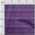 thumbnail image 1 of oneOone Tissu Polyester Lycra Tissu à Blocs Ethniques Imprimés au Mètre 56 Pouces de Large, 1 of 4