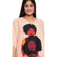 thumbnail image 2 of Oussum Robe Kaftan Longue Tribale Rose Pâle en Polyester Grande Taille pour Femmes, 2 of 7
