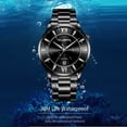 thumbnail image 4 of Men's Business Chronograph Watch with Stainless Steel Band and Date Display for, 4 of 5