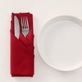 thumbnail image 4 of Serviettes Carrées en Tissu 19 Pouces Mariage Hôtel Polyester Lin Dîner, 4 of 9