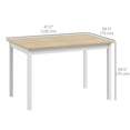 thumbnail image 3 of HOMCOM Dining Table Farmhouse Kitchen Table w/ Wood Frame for Dining Room, 3 of 10