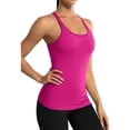 thumbnail image 4 of Charmo Women's Ribbed Camisole Workout Tank Tops with Built in Bra Basic Undershirt, 4 of 7