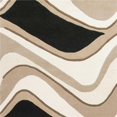 thumbnail image 1 of HomeRoots 353105 5 x 8 ft. Wool Black & Beige Area Rug, 1 of 1