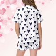 thumbnail image 5 of Hiiyo Pyjama à Manches Courtes avec Imprimé Cœurs pour Grandes Filles, Tailles 2-13, 5 of 5