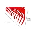thumbnail image 3 of Rake for Leaves Plastic Rake Thickened Raking Grass Rake Agricultural Rubber Rake withered Leaves Rake Rake Leaf Rake Leaves Rake Iron Rake Gardening Tools Rakes for Gardening, 3 of 3
