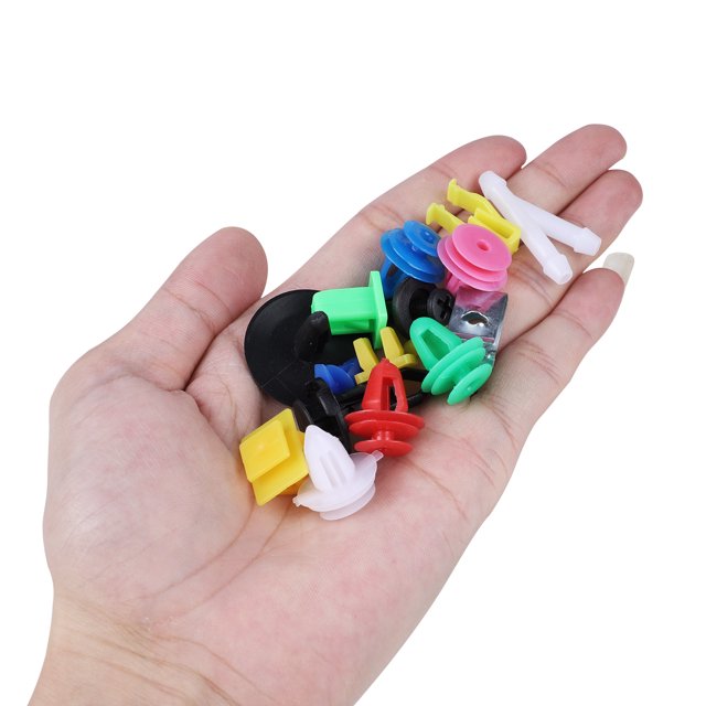 100 Pcs/set Fixation Rivets Panneau de Voiture Amortisseur Push Pin Automobile Pare-Chocs Plastique Fixation Kit Assorti