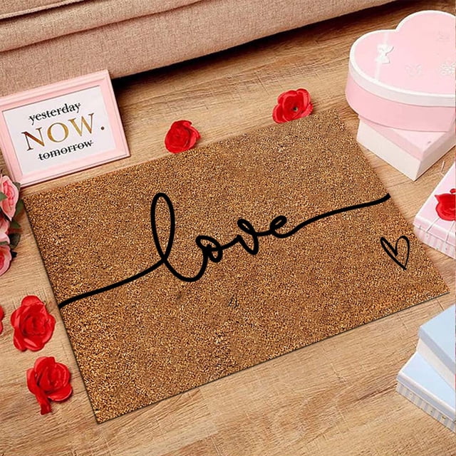 RKSTN Area Rug Valentine's Day Carpet Living Room Bedroom Doormat Holiday Floor Mat Gift Mat Non Slip Home Decor Door Mat