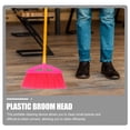 thumbnail image 2 of SHISUYAN Durable Plastic Broom Head for Home Use Red Easy to Install on Broom Pole 7.5 Inches, 2 of 8