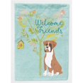thumbnail image 1 of Carolines Treasures BB7582GF Welcome Friends Flashy Fawn Boxer Flag - Garden Size, 1 of 3