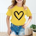 thumbnail image 4 of WEAIXIMIUNG T-Shirt Fille d'Anniversaire Enfants 4T Fille Mignonne Graphique Col Rond Manches Courtes Tee Été Décontracté T-Shirt 160, 4 of 6