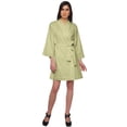 thumbnail image 2 of Moomaya Printed Bathrobe For Girls Kimono Bathrobes For Women Short Nightgown, 2 of 5